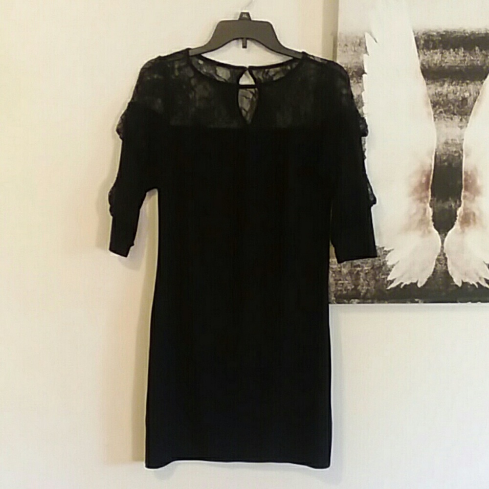Black cocktail dress
